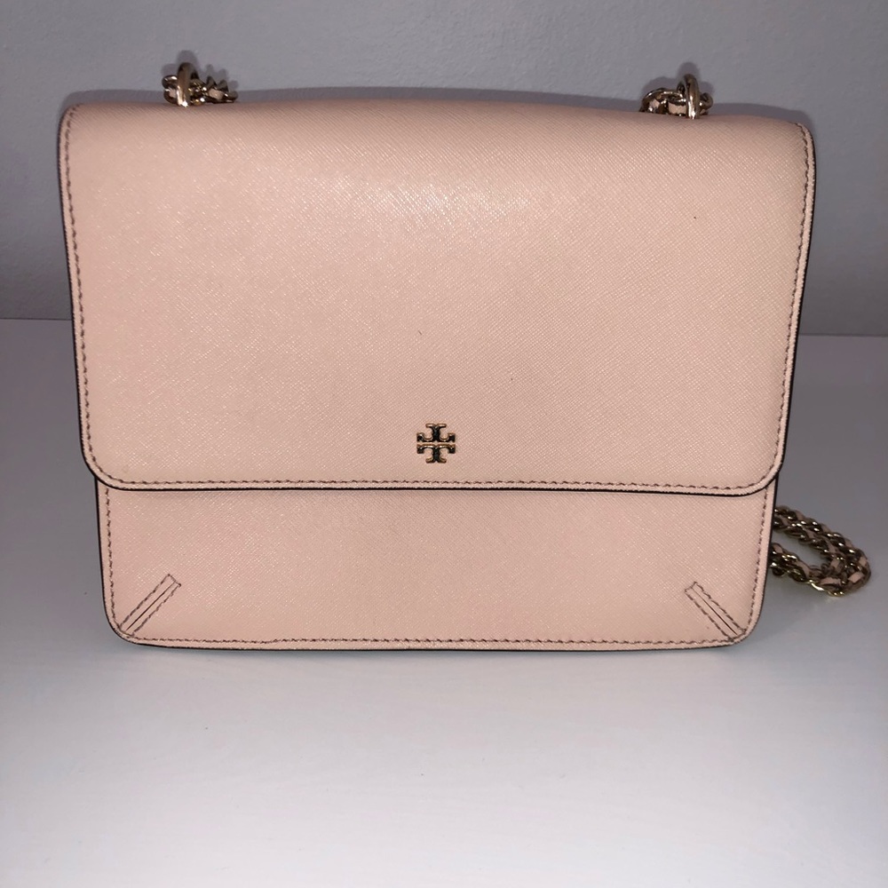 Tory Burch Pink Leather Shoulder Bag